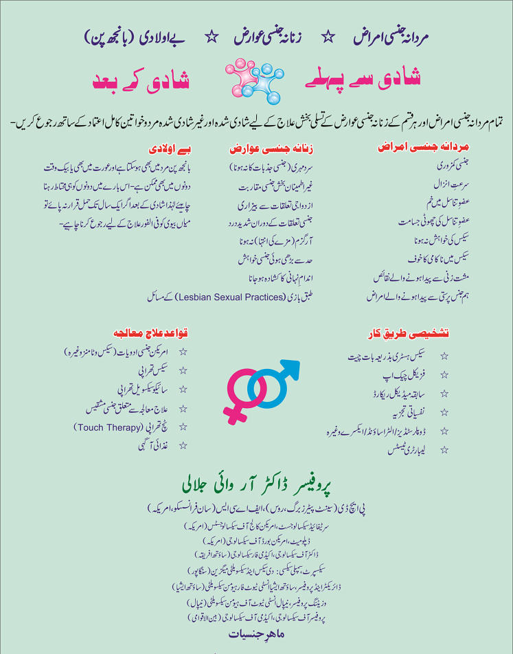 Dr. R Y Jalali Sexologist Rawalpindi Islamabad Pakistan